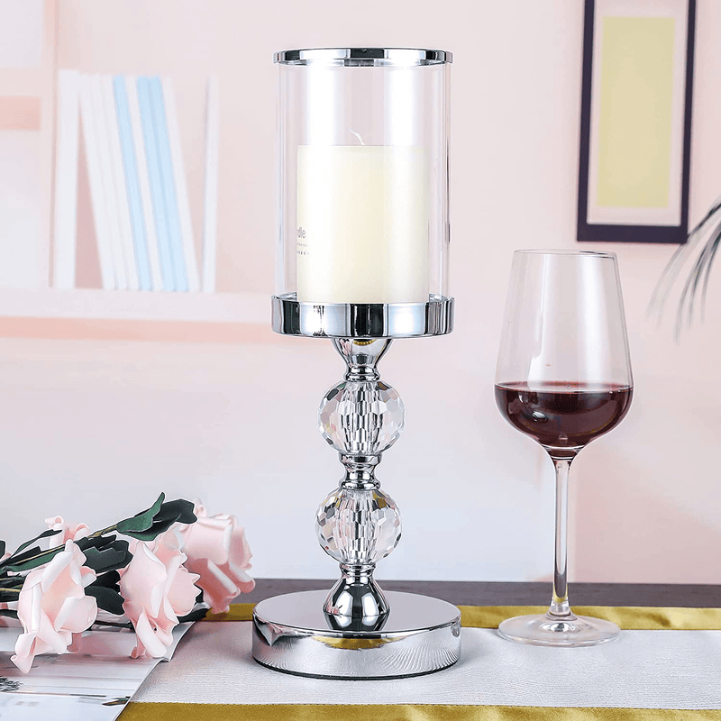 Candle Holder for Pillar Candle, Pillar Candle Holders for Wedding, Coffee Dining Table, Christmas, Table Centerpieces, Home Decor ZXC047M
