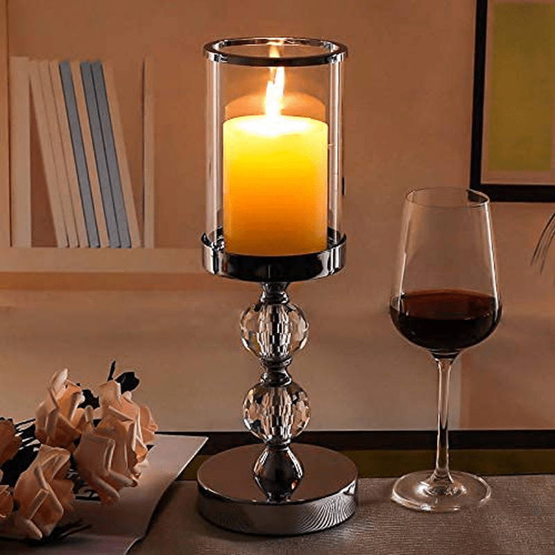 Candle Holder for Pillar Candle, Pillar Candle Holders for Wedding, Coffee Dining Table, Christmas, Table Centerpieces, Home Decor ZXC047M Home & Garden > Decor > Home Fragrance Accessories > Candle Holders Hanjue   