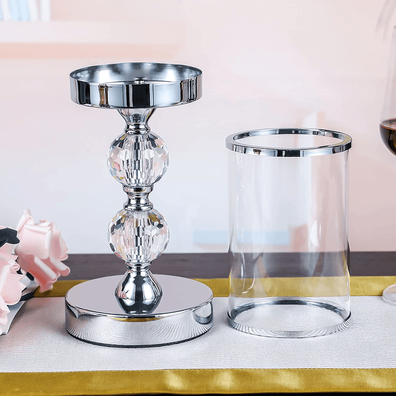 Candle Holder for Pillar Candle, Pillar Candle Holders for Wedding, Coffee Dining Table, Christmas, Table Centerpieces, Home Decor ZXC047M