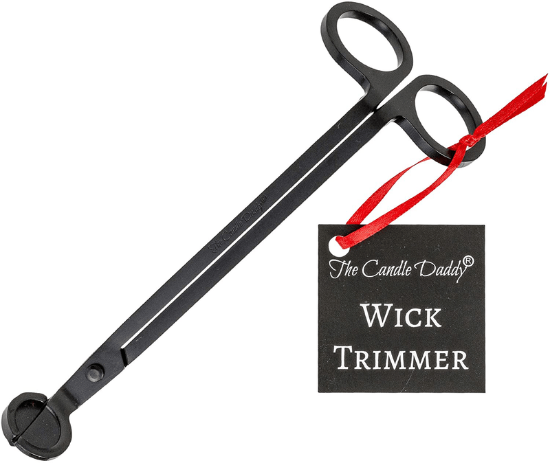 Candle Wick Trimmer Easy Cutter Clipper Scissors Engraved The Candle Daddy Brand Gift Accessory Cleaner Safer Candle [Matte Black] Home & Garden > Decor > Home Fragrances > Candles The Candle Daddy Default Title  