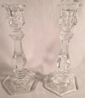 Candlestick Holders Set of 2 - Paneled - Mosser Glass USA (Cobalt Blue) Home & Garden > Decor > Home Fragrance Accessories > Candle Holders Rosso Glass Crystal  