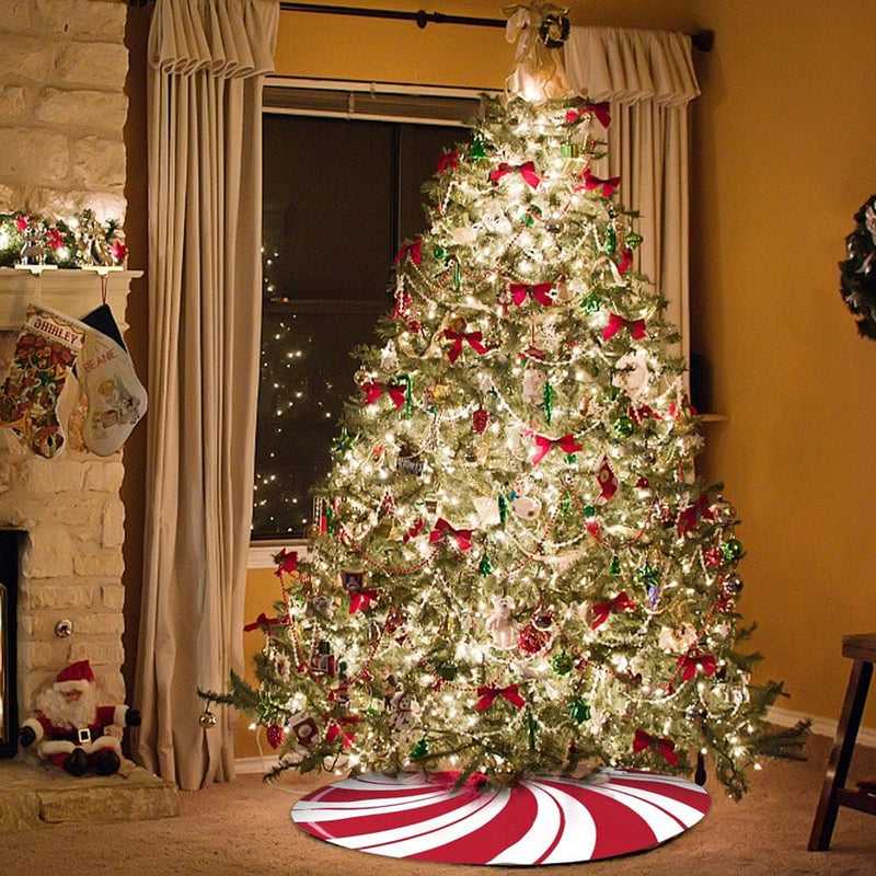 Candy Tree Christmas Tree Skirt Decoration Christmas Tree Skirt Home & Garden > Decor > Seasonal & Holiday Decorations > Christmas Tree Skirts MAHAQI   