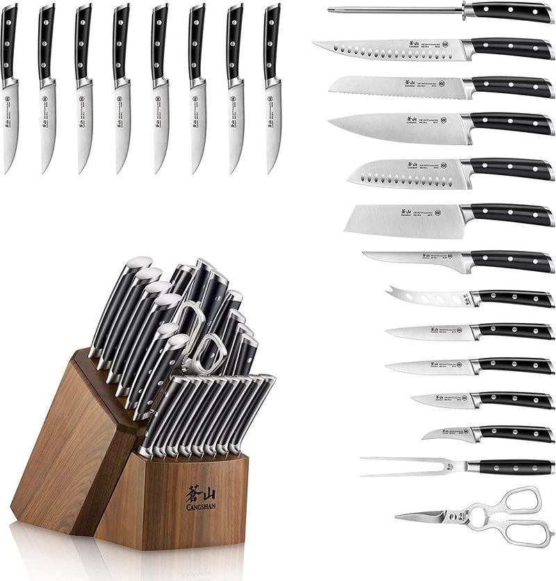 Cangshan S Series 1026054 German Steel Forged 23-Piece Knife Block Set Home & Garden > Kitchen & Dining > Kitchen Tools & Utensils > Kitchen Knives Cangshan   