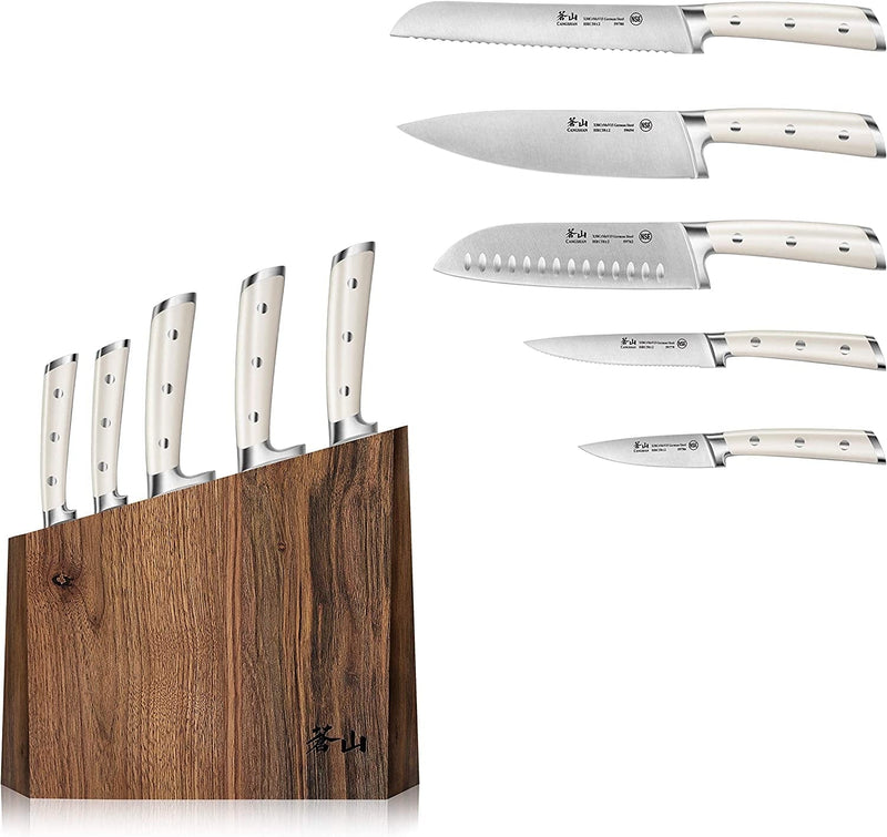 Cangshan S1 Series 59663 6-Piece German Steel Forged Knife Set, Walnut Home & Garden > Kitchen & Dining > Kitchen Tools & Utensils > Kitchen Knives Cangshan   