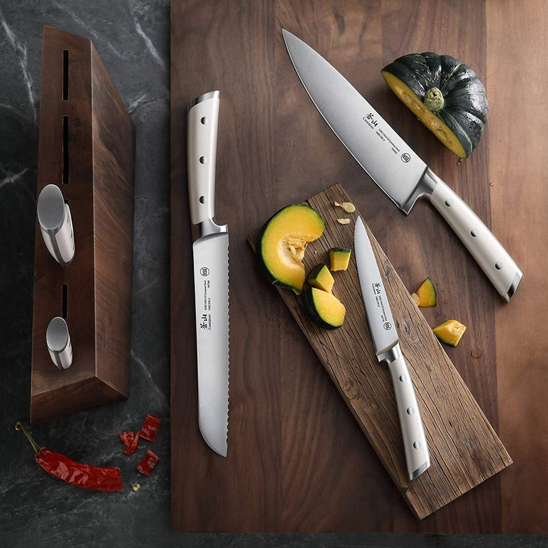 Cangshan S1 Series 59663 6-Piece German Steel Forged Knife Set, Walnut