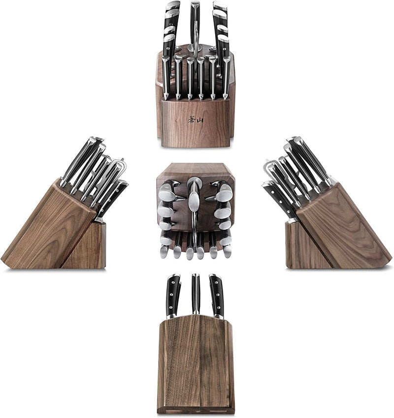 Cangshan TS Series 1020885 Swedish Sandvik 14C28N Steel Forged 17-Piece Knife Block Set, Walnut Home & Garden > Kitchen & Dining > Kitchen Tools & Utensils > Kitchen Knives Cangshan   