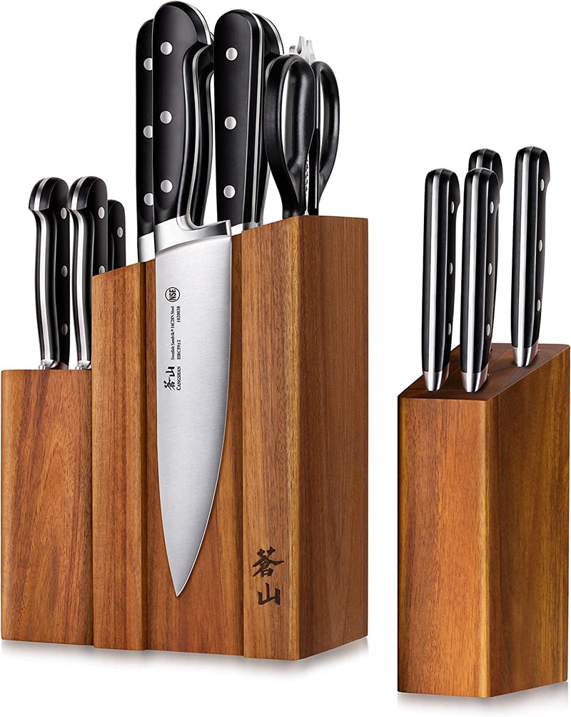 Cangshan V2 Series 1024128 German Steel Forged 23-Piece Knife Block Set, Acacia Home & Garden > Kitchen & Dining > Kitchen Tools & Utensils > Kitchen Knives Cangshan Cutlery Company 14-Piece Knife Block Set  