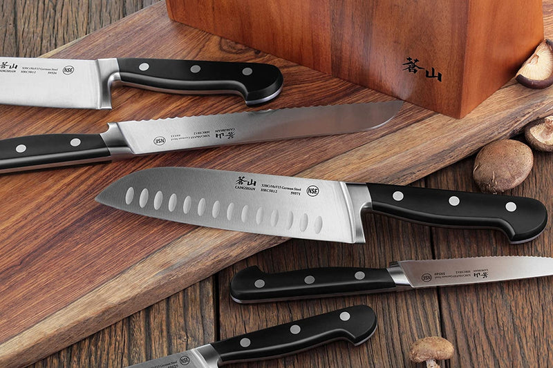 Cangshan V2 Series 59908 6-Piece German Steel Forged Knife Block Set Home & Garden > Kitchen & Dining > Kitchen Tools & Utensils > Kitchen Knives Primal Soapworks   