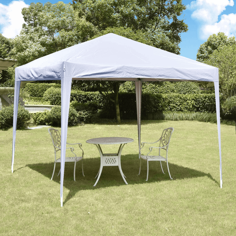 Canopy Tent Pop Up Portable Shade Instant Heavy Duty Outdoor Gazebo 10 x 10 White with 4 Removable sidewalls and 4 Sandbags for Outdoor Party Wedding Commercial Activity Pavilion BBQ Beach Home & Garden > Lawn & Garden > Outdoor Living > Outdoor Structures > Canopies & Gazebos EdMaxwell-charaHOME   