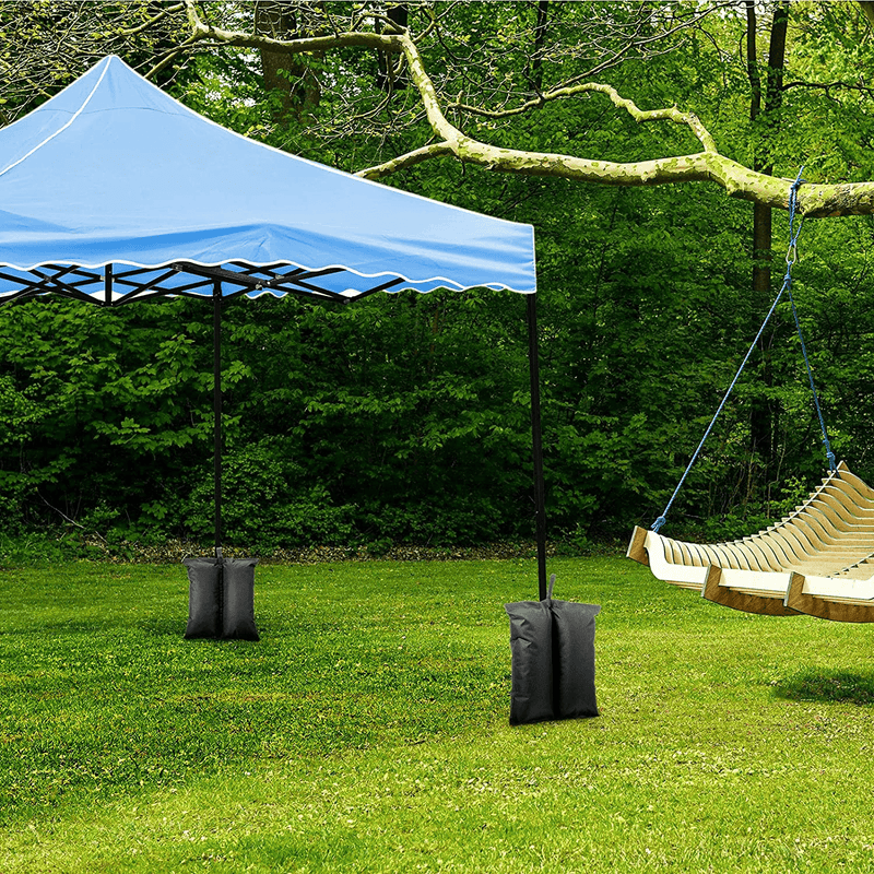 Canopy Weight Bags Set of 4, Tent Sand Bag for Pop up Tent Gazebo Canopy Instant Outdoor Sun Shelter, Tent Weights for Legs Without Sand, Black Home & Garden > Lawn & Garden > Outdoor Living > Outdoor Structures > Canopies & Gazebos Shappy   
