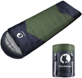 CANWAY Sleeping Bag with Compression Sack, Lightweight and Waterproof for Warm & Cold Weather, Comfort for 4 Seasons Camping/Traveling/Hiking/Backpacking, Adults & Kids Sporting Goods > Outdoor Recreation > Camping & Hiking > Sleeping Bags CANWAY Green-59°F~ 77°F  
