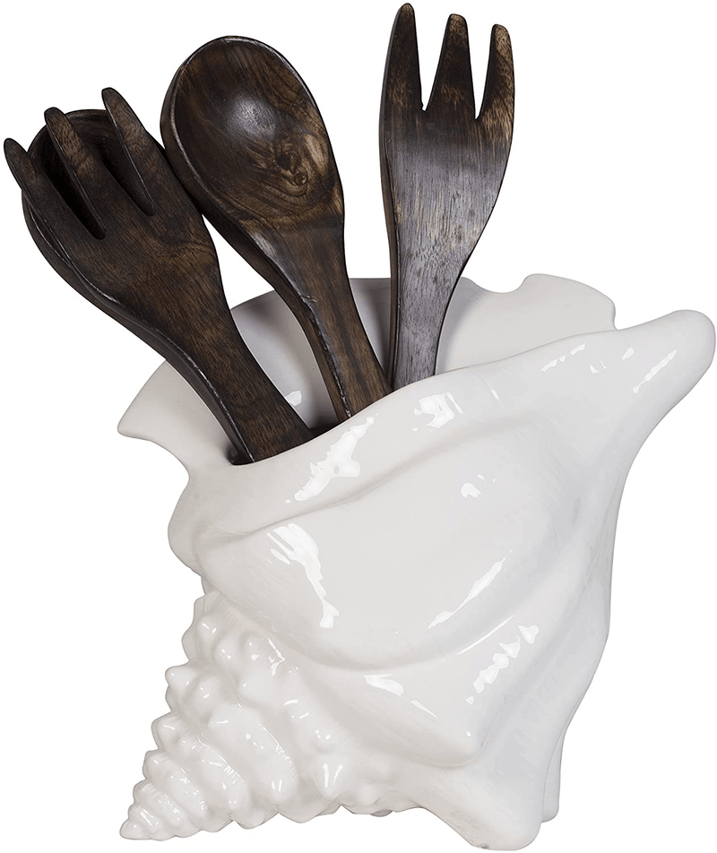Cape Coral Collection, Shell Vase and Utensil Holder Home & Garden > Decor > Vases Fitz and Floyd   