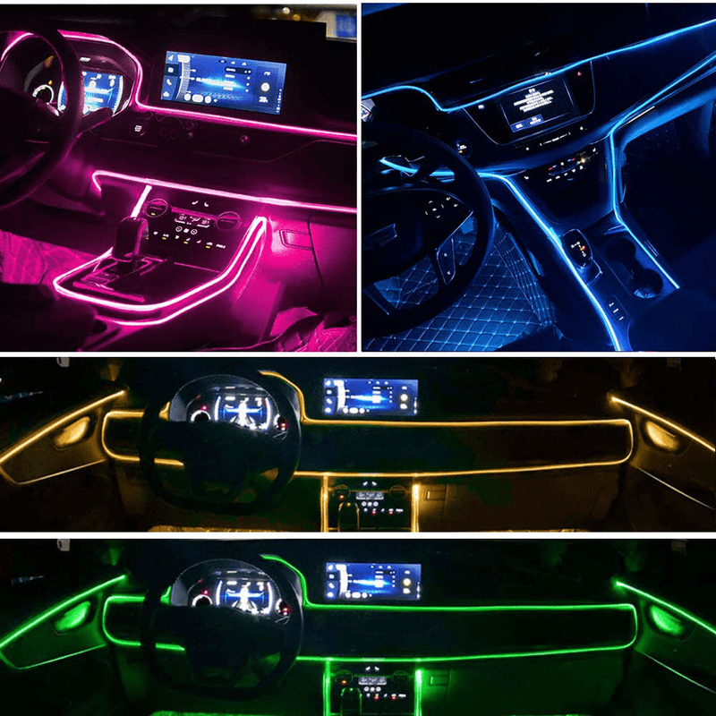 Car LED Strip Lights, LEDCARE Multicolor RGB Car Interior Lights, 16 Million Colors 5 in 1 with 236 inches Fiber Optic, Ambient Lighting Kits, Sound Active Function and Wireless Bluetooth APP Control Vehicles & Parts > Vehicle Parts & Accessories > Motor Vehicle Parts > Motor Vehicle Lighting ‎LEDCARE   