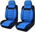 CAR PASS 6PCS Elegance Universal Two Front Car Seat Covers Set ,Foam Back Support,Airbag Compatible Vehicles & Parts > Vehicle Parts & Accessories > Motor Vehicle Parts > Motor Vehicle Seating CAR PASS Black With Blue  