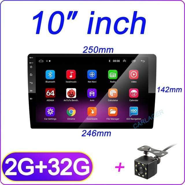 Car Radio 2 din 10″ Android Multimedia Player GPS WIFI Bluetooth Vehicles & Parts > Vehicle Parts & Accessories > Motor Vehicle Electronics KOL DEALS Russian Federation 10 inch 2G 32G cam 