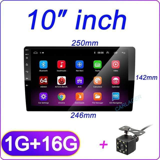 Car Radio 2 din 10″ Android Multimedia Player GPS WIFI Bluetooth Vehicles & Parts > Vehicle Parts & Accessories > Motor Vehicle Electronics KOL DEALS Russian Federation 10 inch 1G 16G cam 