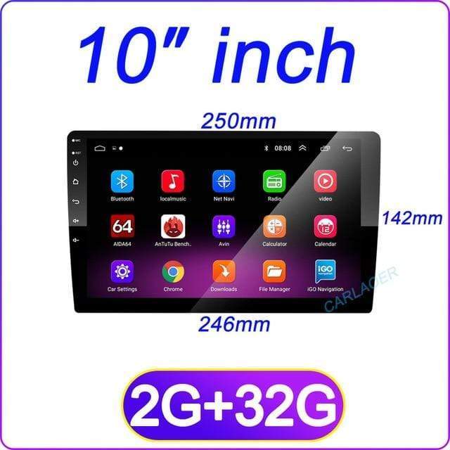 Car Radio 2 din 10″ Android Multimedia Player GPS WIFI Bluetooth Vehicles & Parts > Vehicle Parts & Accessories > Motor Vehicle Electronics KOL DEALS Russian Federation 10 inch 2G 32G 