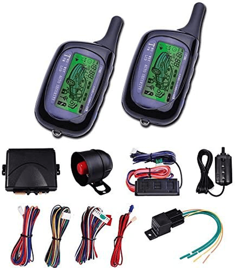 CarBest Vehicle Security Paging Car Alarm 2 Way LCD Sensor Remote Engine Start System Kit Automatic | Car Burglar Alarm System Vehicles & Parts > Vehicle Parts & Accessories > Vehicle Safety & Security > Vehicle Alarms & Locks > Automotive Alarm Systems ‎No Default Title  