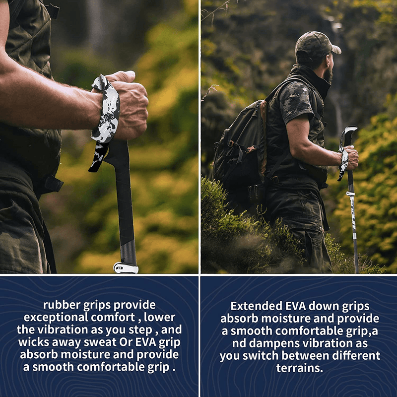 Carbon Fiber Trekking Poles -Ultralight ,Collapsible and Telescopic, Hiking Poles with Quick Adjustable Locks for Hiking Camping Mountaining Backpacking Walking Sporting Goods > Outdoor Recreation > Camping & Hiking > Hiking Poles ykjsw   