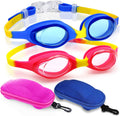 Careula Kids Swim Goggles, Swimming Goggles for Boys Girls Kid Toddlers Age 2-10 Sporting Goods > Outdoor Recreation > Boating & Water Sports > Swimming > Swim Goggles & Masks Careula Blue/Yellow&pink/Yellow  