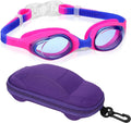 Careula Kids Swim Goggles, Swimming Goggles for Boys Girls Kid Toddlers Age 2-10 Sporting Goods > Outdoor Recreation > Boating & Water Sports > Swimming > Swim Goggles & Masks Careula Blue/Fuchsia  