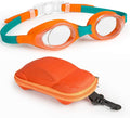 Careula Kids Swim Goggles, Swimming Goggles for Boys Girls Kid Toddlers Age 2-10 Sporting Goods > Outdoor Recreation > Boating & Water Sports > Swimming > Swim Goggles & Masks Careula Orange/Cyan  