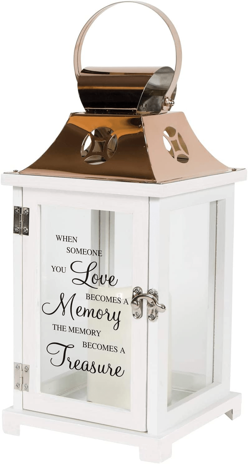 Carson Home Accents 185955 A Memory Becomes a Treasure Flameless Candle Lantern Home & Garden > Decor > Home Fragrance Accessories > Candle Holders Carson   