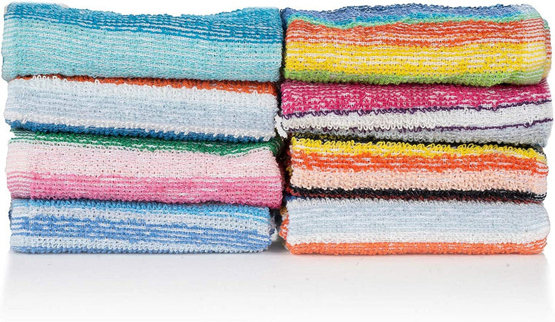 CASA Copenhagen-Basics 600 Pack Stripes Premium Wash Cloth Towels- in Assorted Colours Home & Garden > Linens & Bedding > Towels Acme   