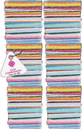 CASA Copenhagen-Basics 600 Pack Stripes Premium Wash Cloth Towels- in Assorted Colours Home & Garden > Linens & Bedding > Towels Acme Stripes Assorted Colour 100 Pcs Towel Set 