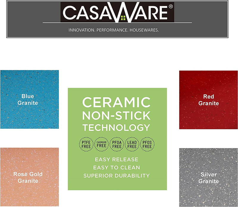 Casaware Loaf Pan 9 X 5-Inch Ceramic Coated Non-Stick (Silver Granite) Home & Garden > Kitchen & Dining > Cookware & Bakeware casaWare   