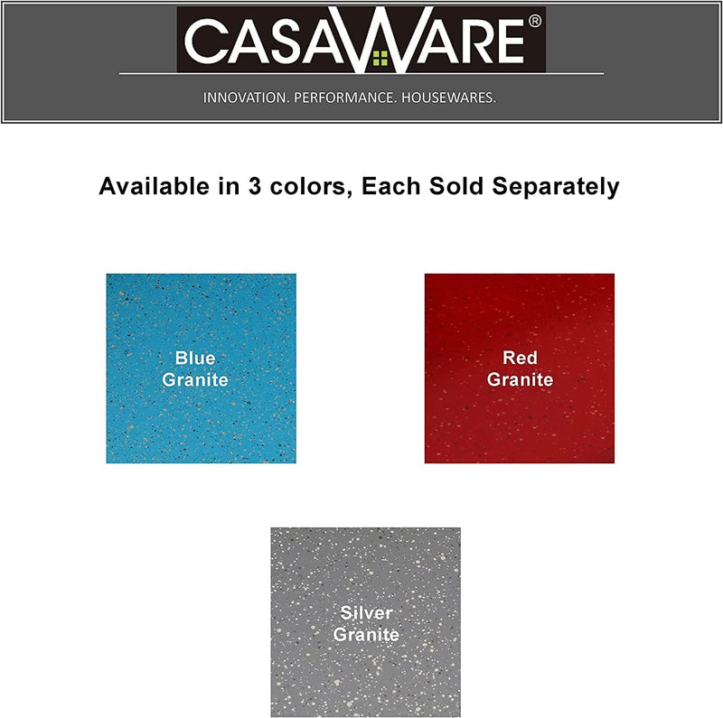 Casaware Toaster Oven 12 X 10-Inch Baking Sheet with a 1.5-Inch Handle (Silver Granite)