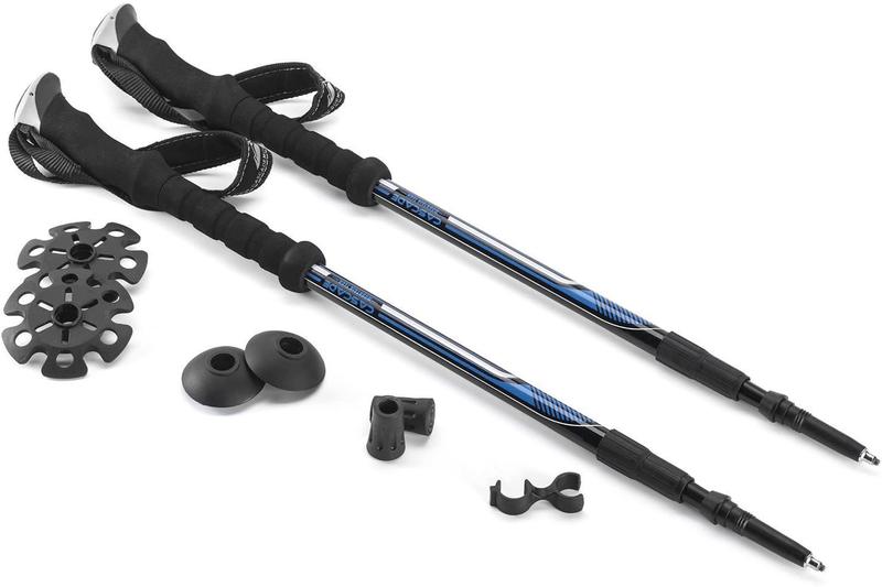 Cascade Mountain Tech Trekking Poles - Aluminum Walking Sticks with Adjustable Twist Locks Expandable to 54" (Set of 2) Sporting Goods > Outdoor Recreation > Camping & Hiking > Hiking Poles Cascade Mountain Tech   