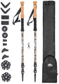 Cascade Mountain Tech Trekking Poles - Carbon Fiber Monopod Walking or Hiking Sticks with with Accessories Mount and Adjustable Quick Locks Sporting Goods > Outdoor Recreation > Camping & Hiking > Hiking Poles Cascade Mountain Tech Mossy Oak Pack of 2 