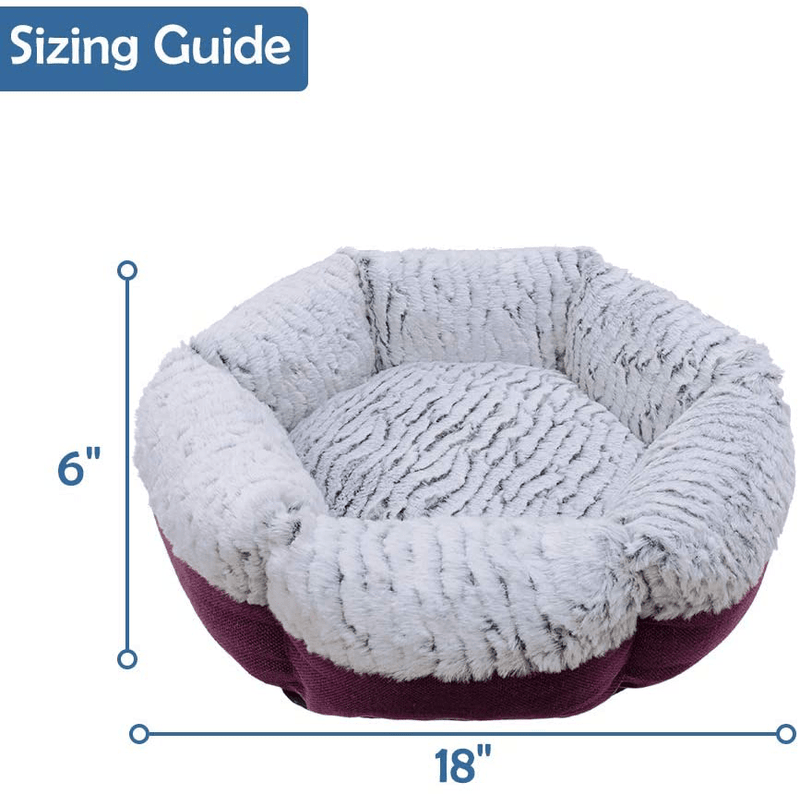 Cat Bed for Small Dog - Machine Washable Calming Pet Kitty Beds for Medium Large Cats and Puppy, anti Anxiety round Donut Dogs Kitten Bed with Non Slip Bottom and Self Warming Comfy Memory Foam Animals & Pet Supplies > Pet Supplies > Cat Supplies > Cat Beds SCENEREAL   