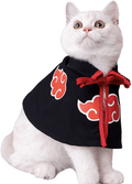Cat Cloak Anime Ninja Costume，Halloween Pet Clothes,Pet Cloak Cosplay Party for Small Dogs Cats Clothing Animals & Pet Supplies > Pet Supplies > Cat Supplies > Cat Apparel MIANHUATANG Black Small 