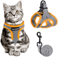 Cat Harness and Leash for Walking Escape Proof, Adjustable Cat Leash and Harness Set, Lifetime Replacement, Lightweight Kitten Harness, Easy Control Breathable Cat Vest with Reflective Strip Animals & Pet Supplies > Pet Supplies > Cat Supplies > Cat Apparel FAYOGOO Grey Medium (Pack of 1) 