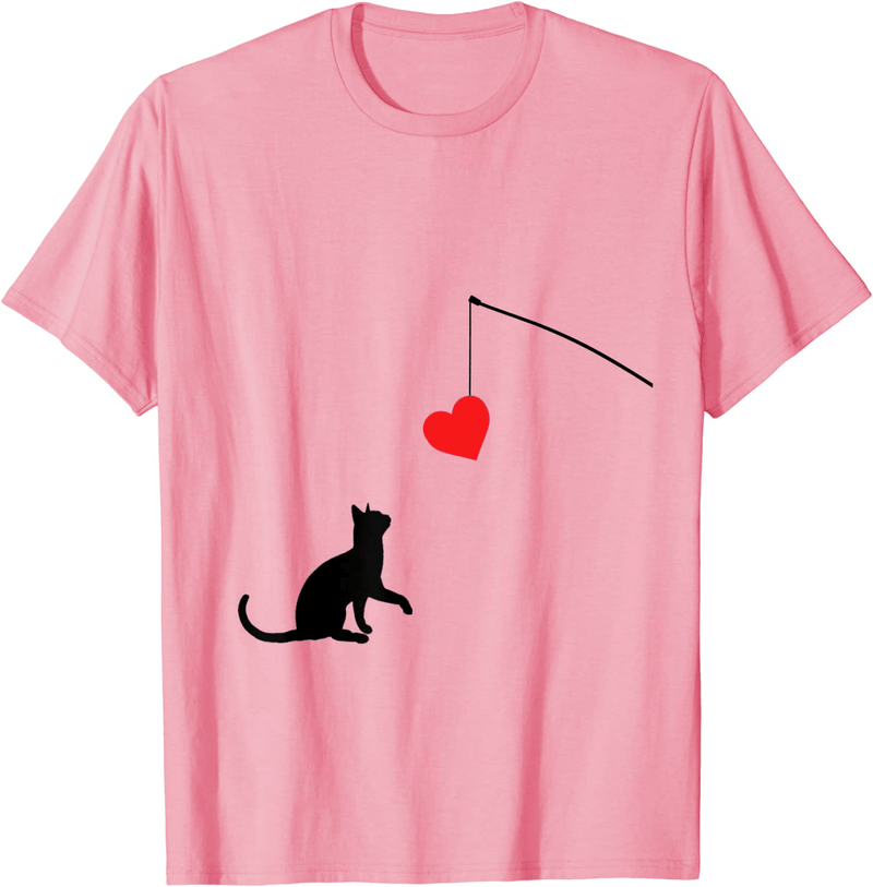 Cat Toy Shirt Valentine'S Day Gifts for Her or for Him Home & Garden > Decor > Seasonal & Holiday Decorations Unknown Pink Men XL