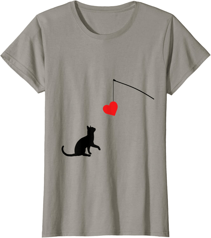 Cat Toy Shirt Valentine'S Day Gifts for Her or for Him Home & Garden > Decor > Seasonal & Holiday Decorations Unknown Slate Women 3XL