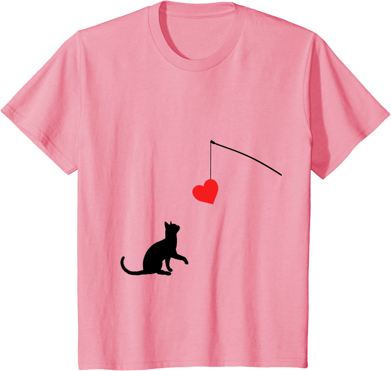 Cat Toy Shirt Valentine'S Day Gifts for Her or for Him Home & Garden > Decor > Seasonal & Holiday Decorations Unknown Pink Youth Kids 8