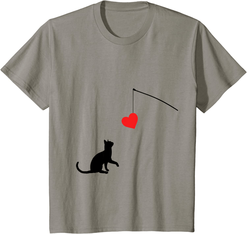 Cat Toy Shirt Valentine'S Day Gifts for Her or for Him Home & Garden > Decor > Seasonal & Holiday Decorations Unknown Slate Youth Kids 12
