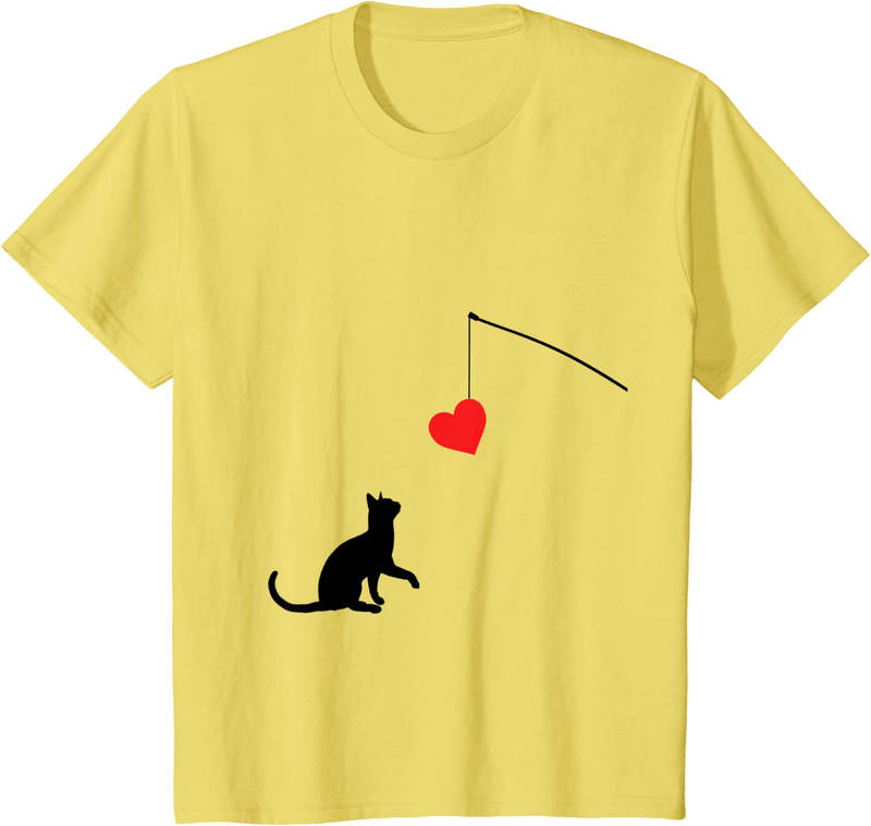 Cat Toy Shirt Valentine'S Day Gifts for Her or for Him Home & Garden > Decor > Seasonal & Holiday Decorations Unknown Lemon Youth Kids 8