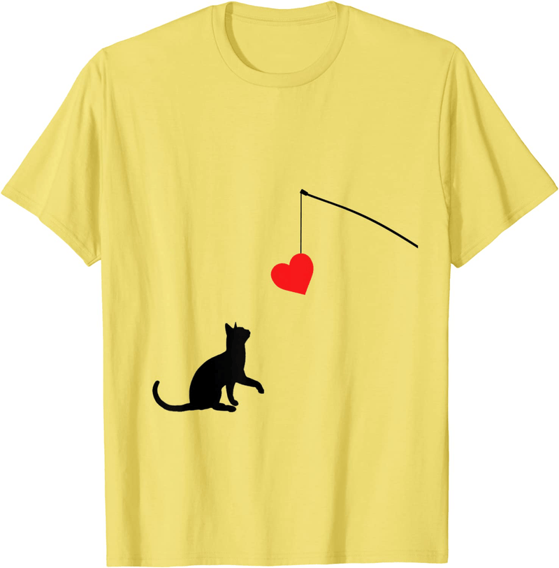 Cat Toy Shirt Valentine'S Day Gifts for Her or for Him Home & Garden > Decor > Seasonal & Holiday Decorations Unknown Lemon Men Small