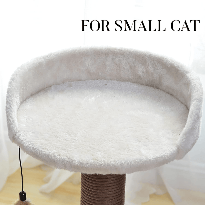 Catry Cat Tree with Feather Toy - Cozy Design of Cat Hammock Allure Kitten to Lounge In, Cats Love to Lazily Recline While Playing with Feather Toy and Scratching Post, (Innovative Arrival) Animals & Pet Supplies > Pet Supplies > Cat Supplies > Cat Beds Catry   