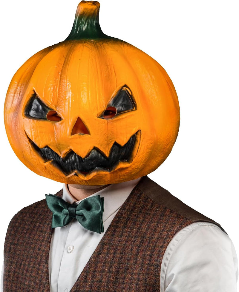 Creepy Party Halloween Jackolantern Pumpkin Face Head Masks Novelty Scary for Party and Trick or Treat