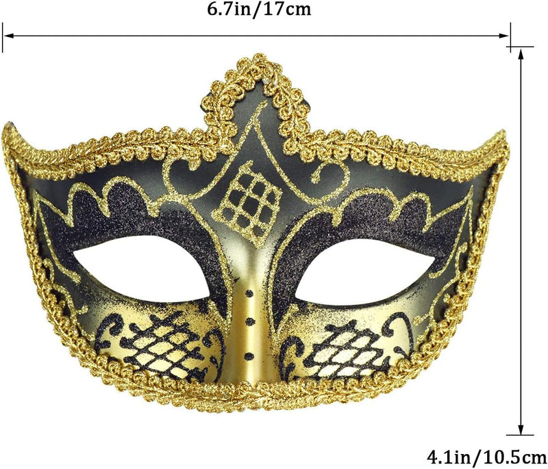 Coddsmz Masquerade Mask Venetian Party Mask Halloween Mask Costumes Mardi Gras Mask St Patricks Day Party Accessory