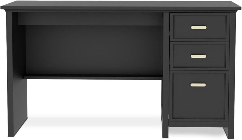 Computer Desk with 3 Drawers - 47 Inch Modern Home Office Writing Desk, Study Table PC Desk for Bedroom, Black