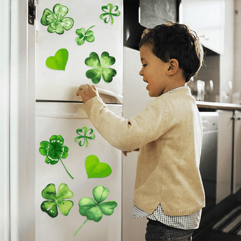 CCINEE 82PCS St.Patrick'S Day Window Cling Sticker,Large Shamrock Glass Window Sticker Decal for Home Party Decoration Arts & Entertainment > Party & Celebration > Party Supplies CCINEE   