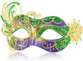 2024 New Purple Masquerade Mask for Women-Peacock Metal Filigree Venetian Mask- Butterfly Mascarade Mask for Women -Perfect for Mardi Gras, Halloween Parties, Costume Party, Carnivals, Wedding