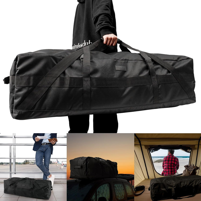 Fitdom 106L 45" Heavy Duty Extra Large Duffle Bag with Upgrade Zipper, Durable & Water Resistant. Perfect as Camping Bag Travel Storage Bag Tent Storage Bag Sports Equipment Bag for Coaches & More