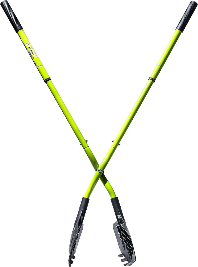 Earthwise 50002 Gator Grabber Telescoping Leaf Clean-Up Tool, Green/Black